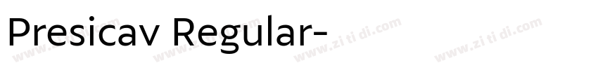 Presicav Regular字体转换